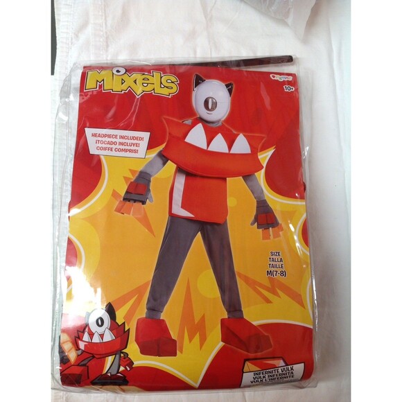 Mixels Infernite Vulk Costume Child Sz Medium 7-8 - EUC - Picture 1 of 2